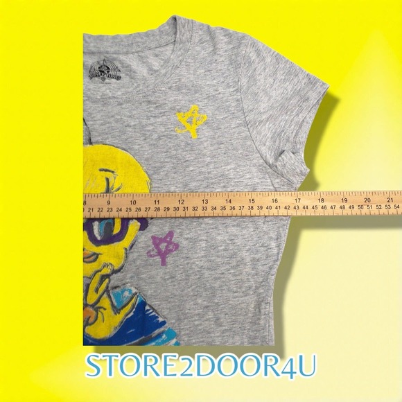 Looney Tunes Warner Brothers Juniors Tweety Bird Graphic T-Shirt L (11-13) - Picture 5 of 6
